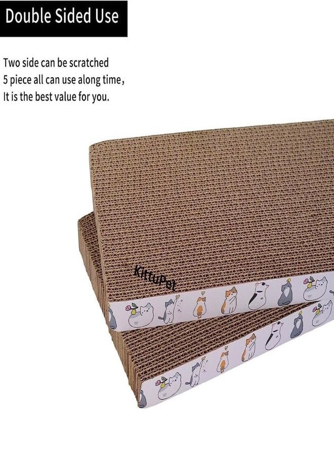KittuPet Cat Scratch Pad, Cat Scratcher Cardboard,Reversible,Durable Recyclable Cardboard, Premium Scratch, Suitable for Cats to Rest (Pack of 1) - Image 5